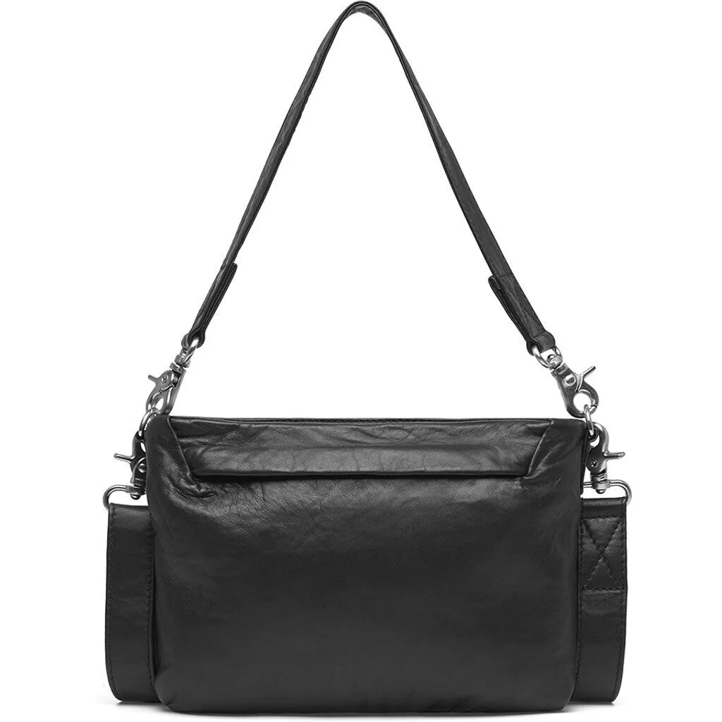 Classic crossover bag in soft leather quality / 16280 - Black (Nero)