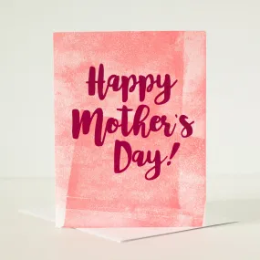 classic pink Mother's Day card, OOAK card for mom