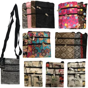 CLEARANCE MINI CROSSBODY ASSORTED PRINTS & COLORS (CASE OF 96 - $0.75 / PIECE)  Wholesale Mini Crossbody Bag in Assorted Colors SKU: 306-J-ASST-96