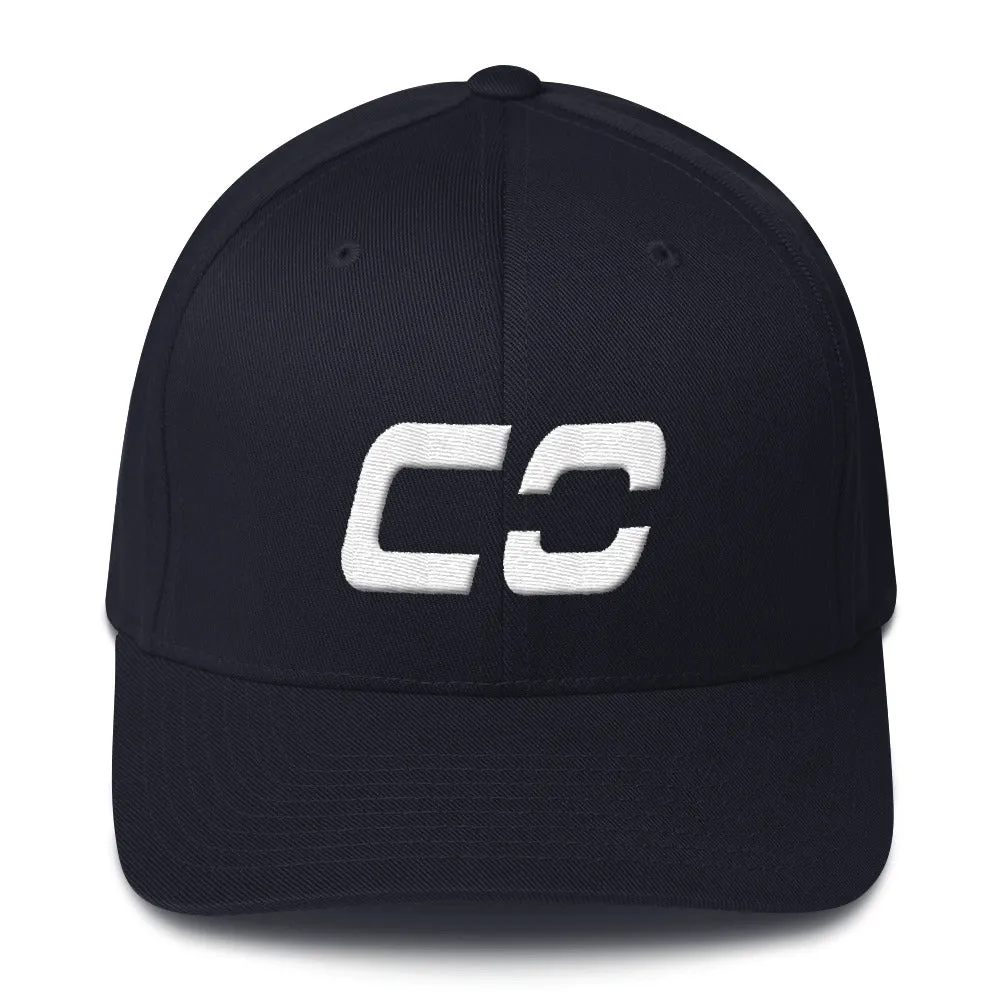 Colorado - Structured Twill Cap - White Embroidery - CO - Many Hat Color Options Available