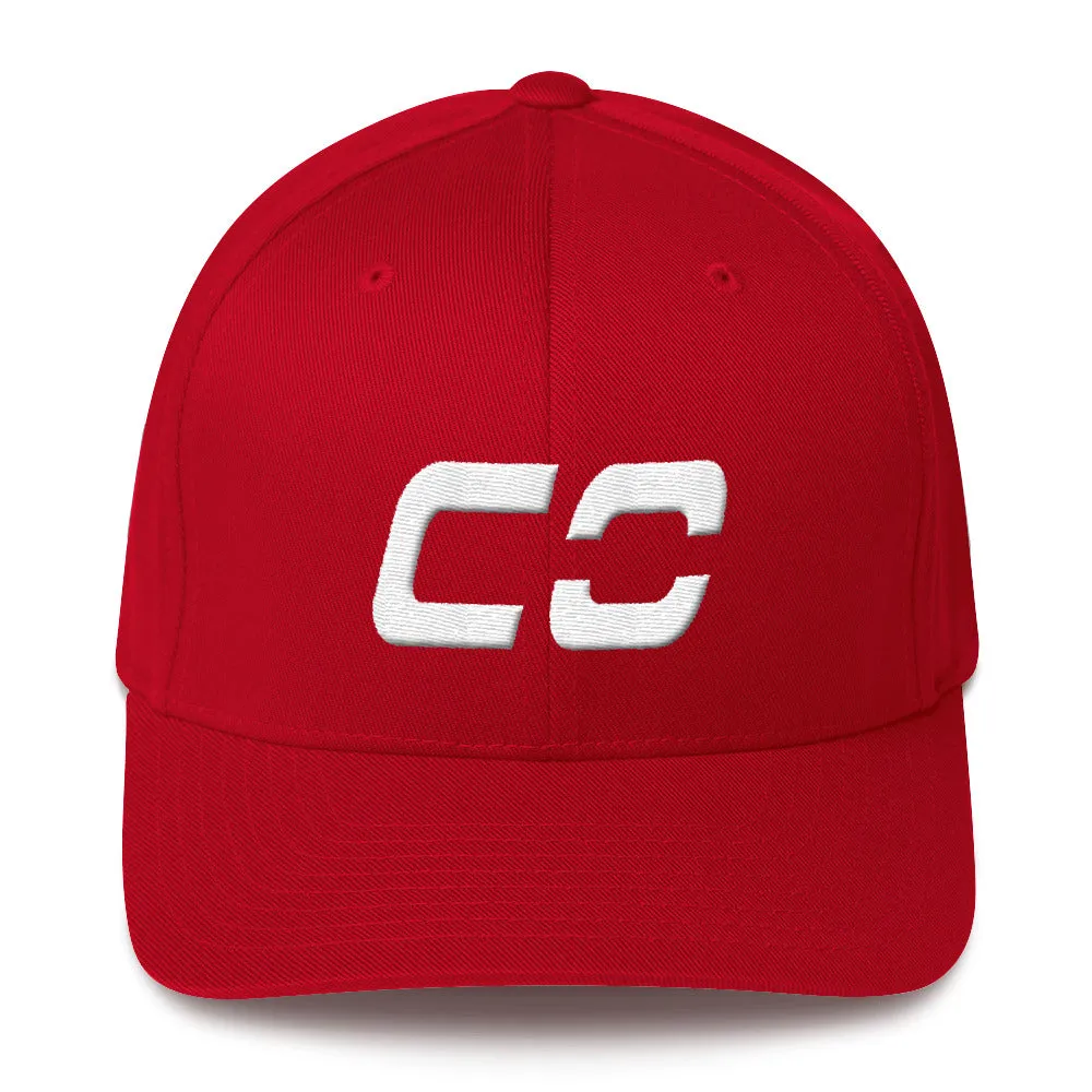 Colorado - Structured Twill Cap - White Embroidery - CO - Many Hat Color Options Available