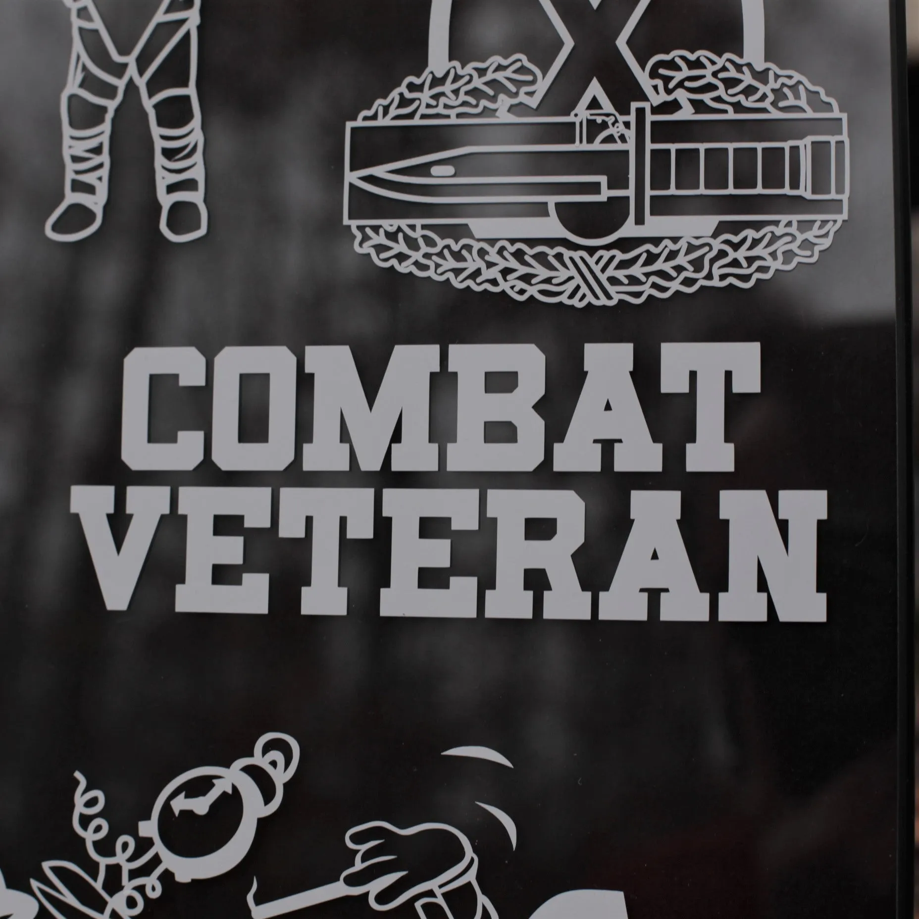 Combat Veteran Vinyl Decal