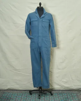 Coveralls in Atlantic Blue Herringbone