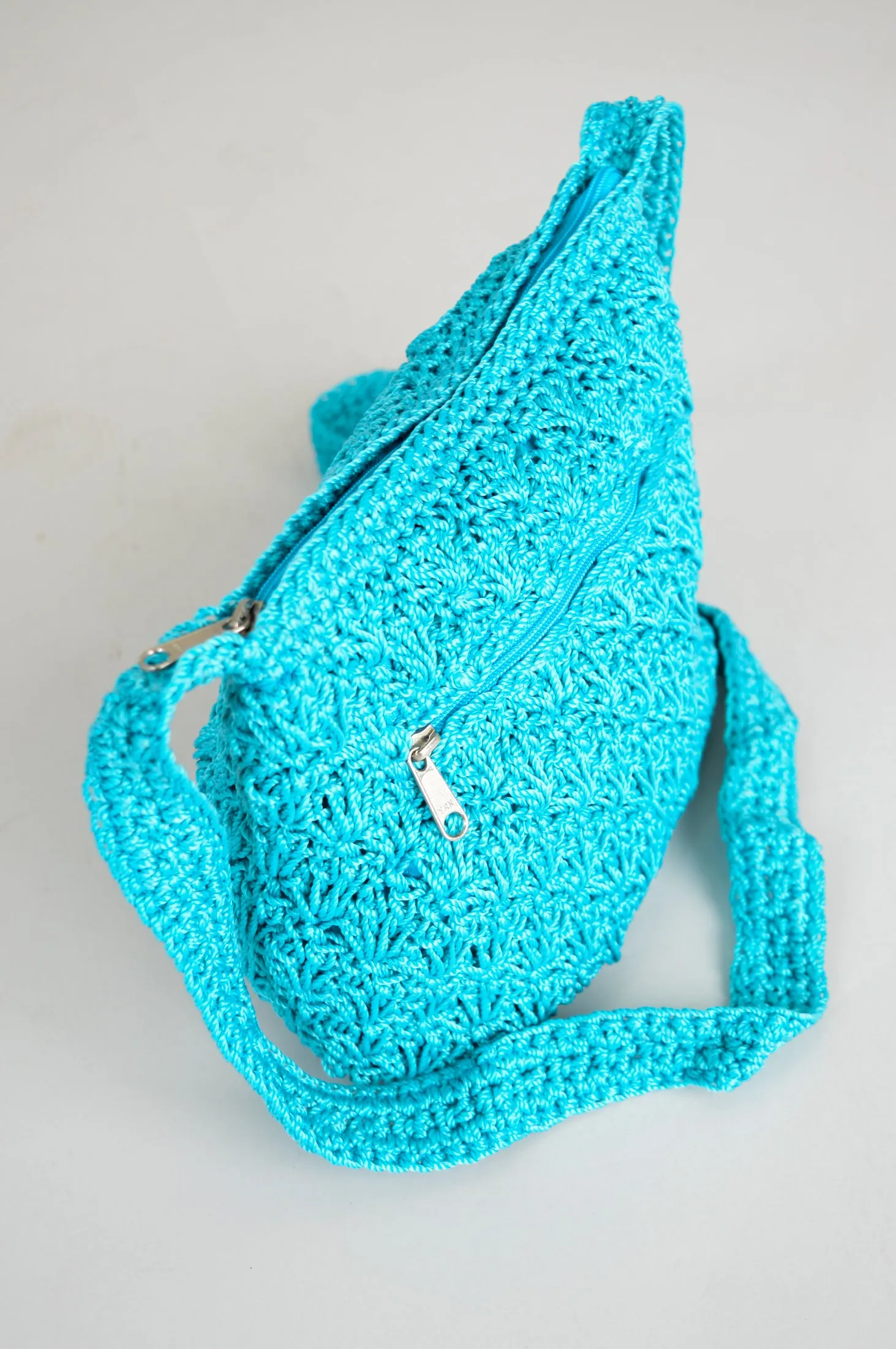 Crochet Bag, Turquoise