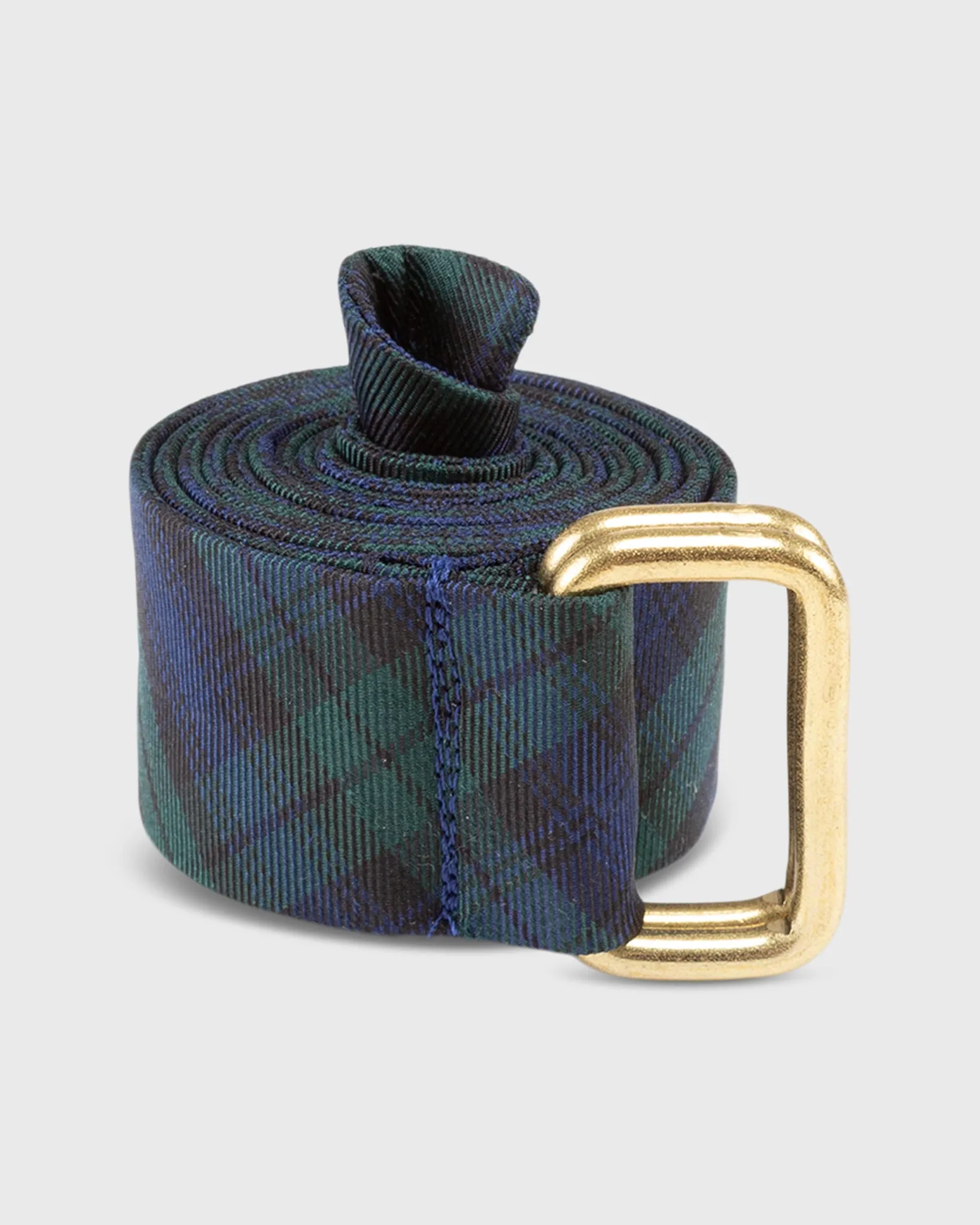 D-Ring Belt in Blackwatch Tartan