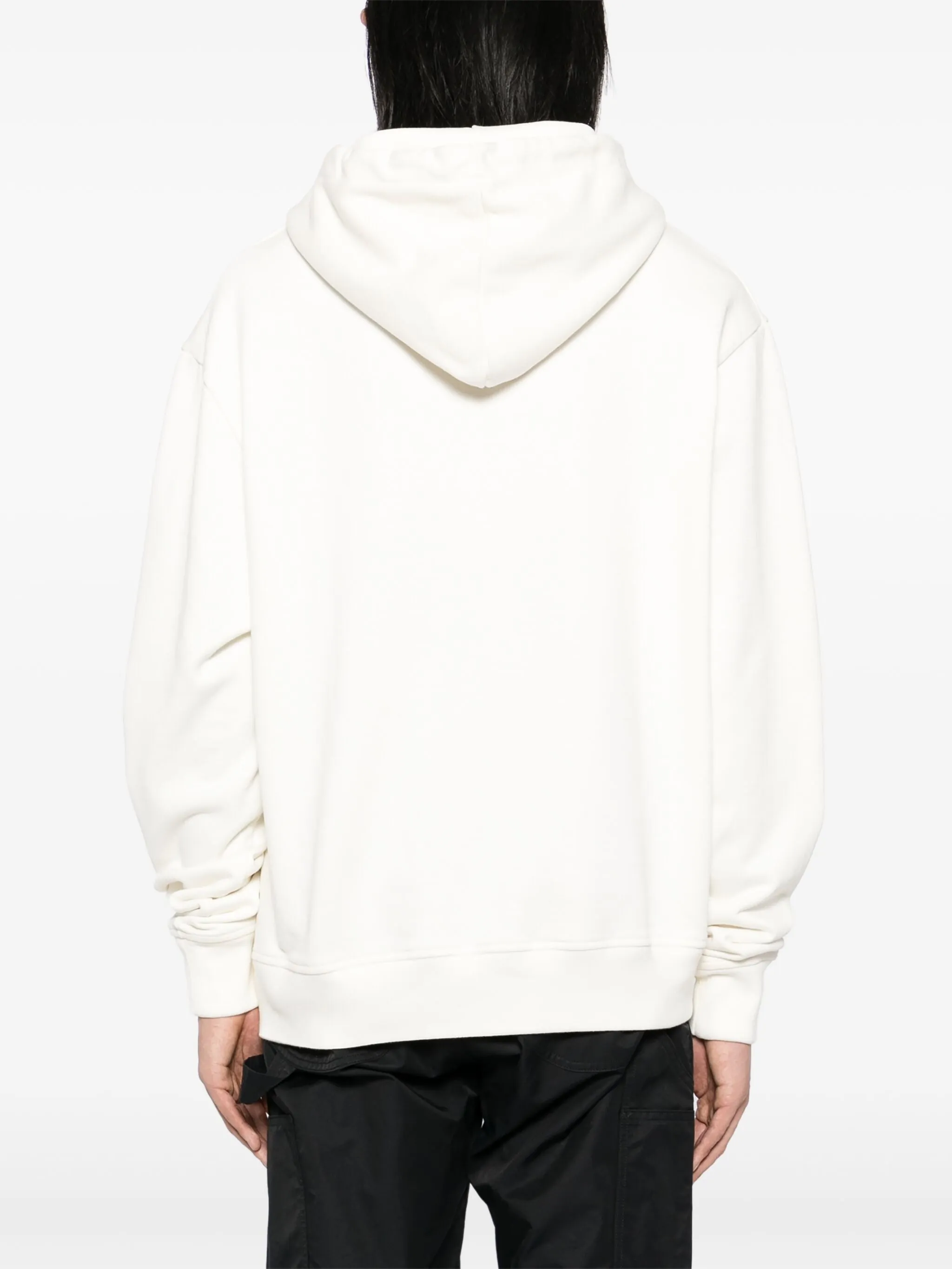 DEBOSSED-LOGO COTTON HOODIE