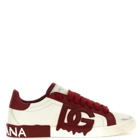 Dolce & gabbana 'portofino vintage' sneakers white/red