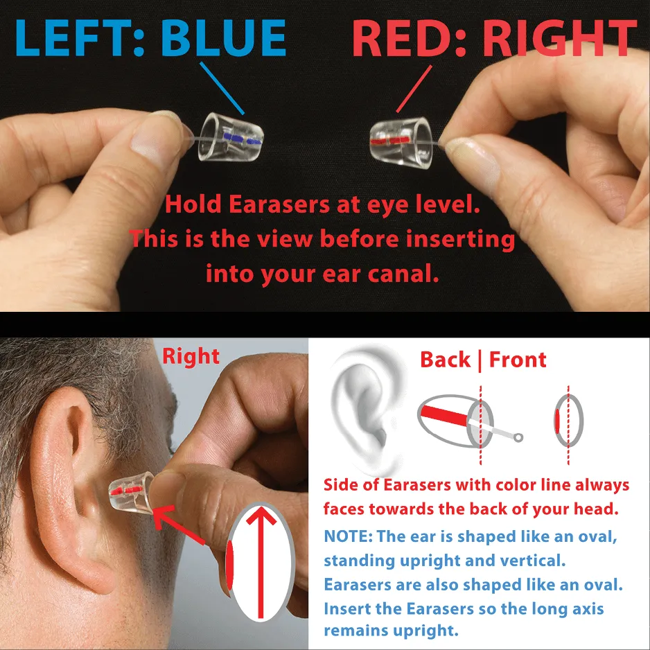 Earasers Earplugs for Musicians and Concertgoers