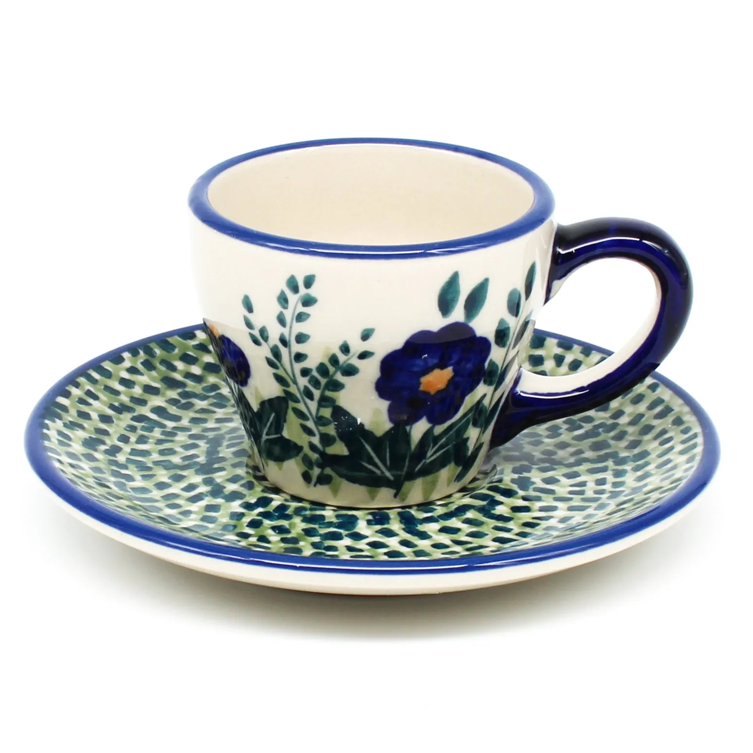 Espresso Cup w/Saucer 2 oz in Gil's Blue