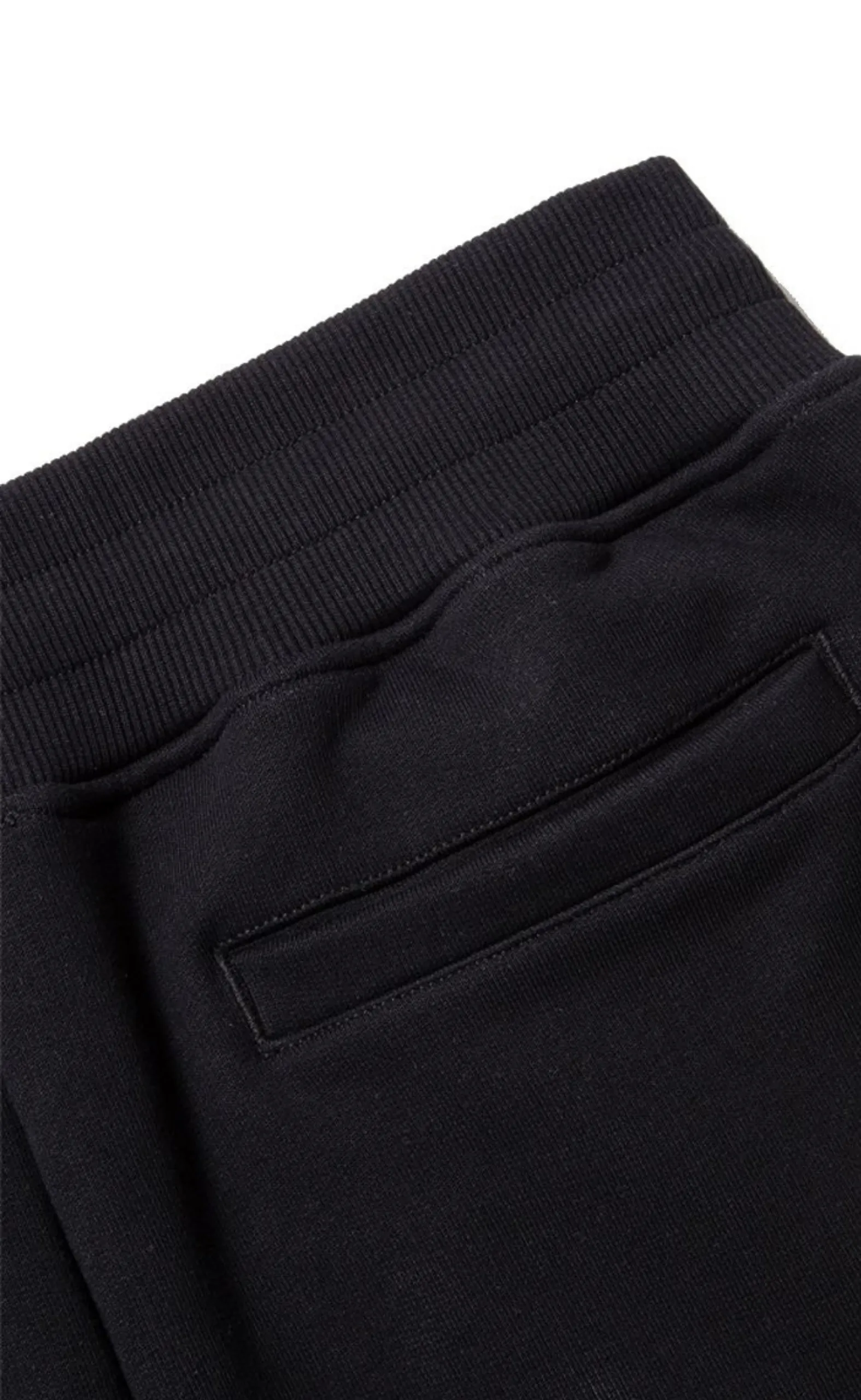 ESSENTIAL LOGO BLACK SWEATPANTS