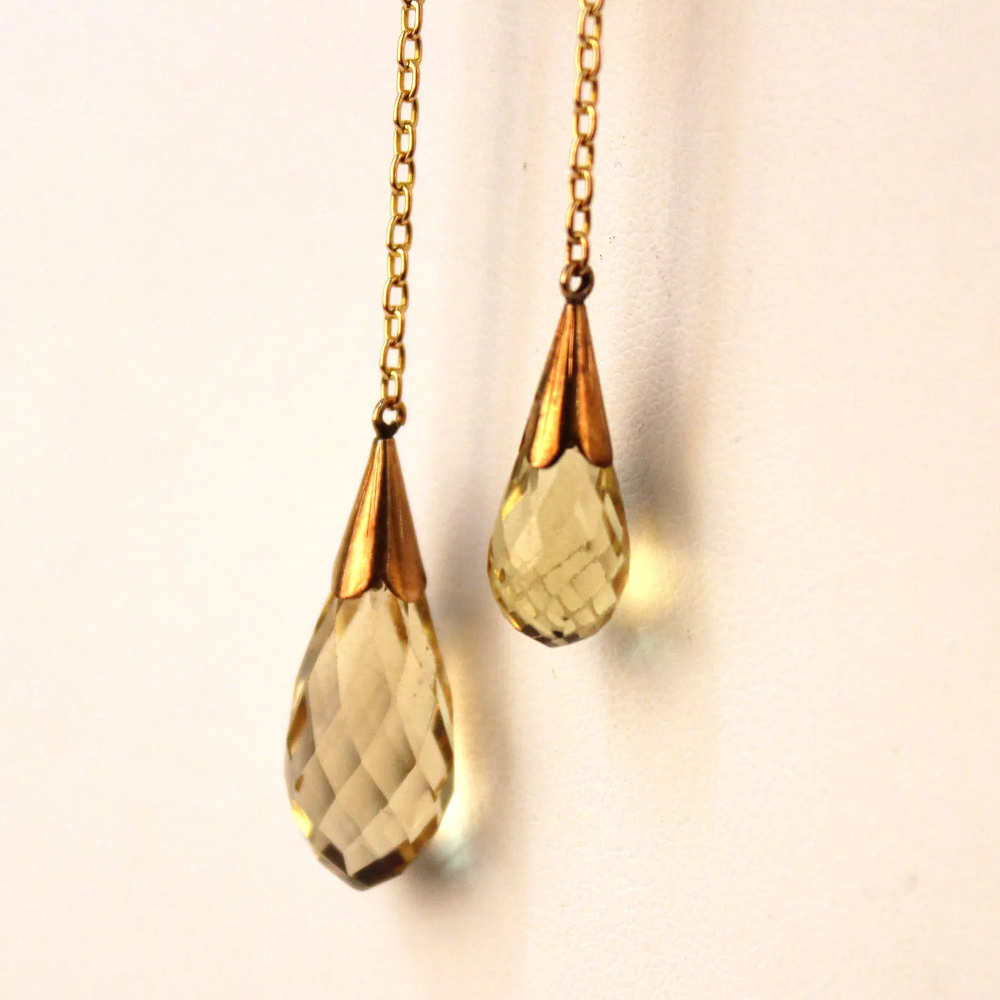 Faceted Citrine Pendant Necklace