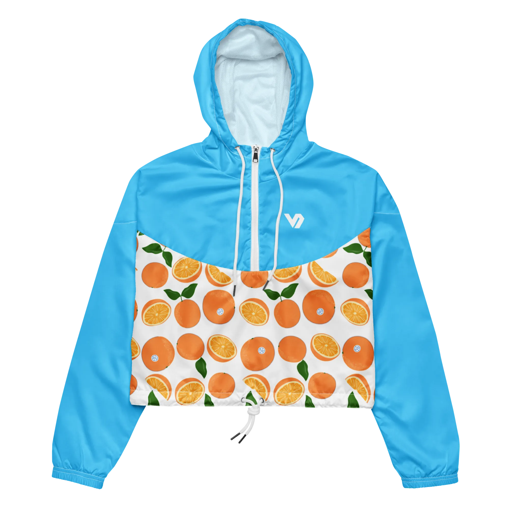 Freshly Squeezed Blue Women’s cropped windbreaker