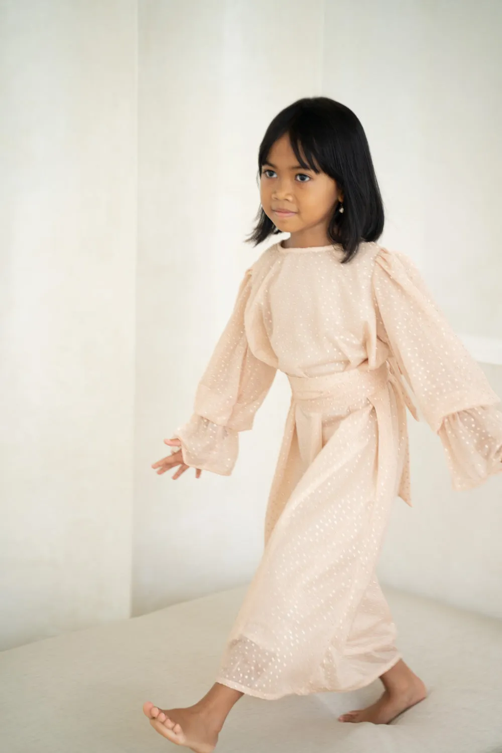 Glittering Sand Kids Abaya