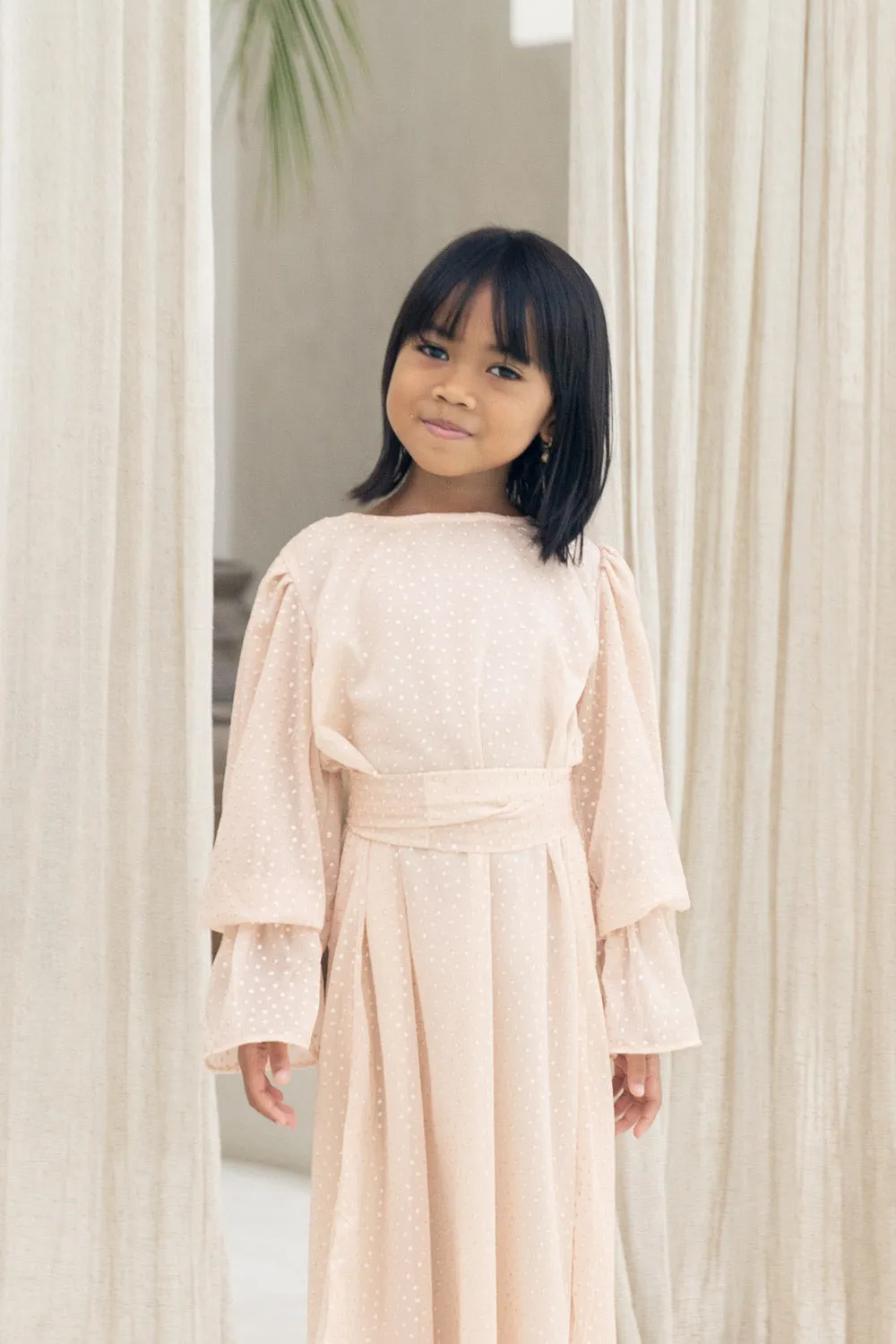 Glittering Sand Kids Abaya