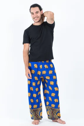 Golden Elephant Men's Elephant Pants in Blue