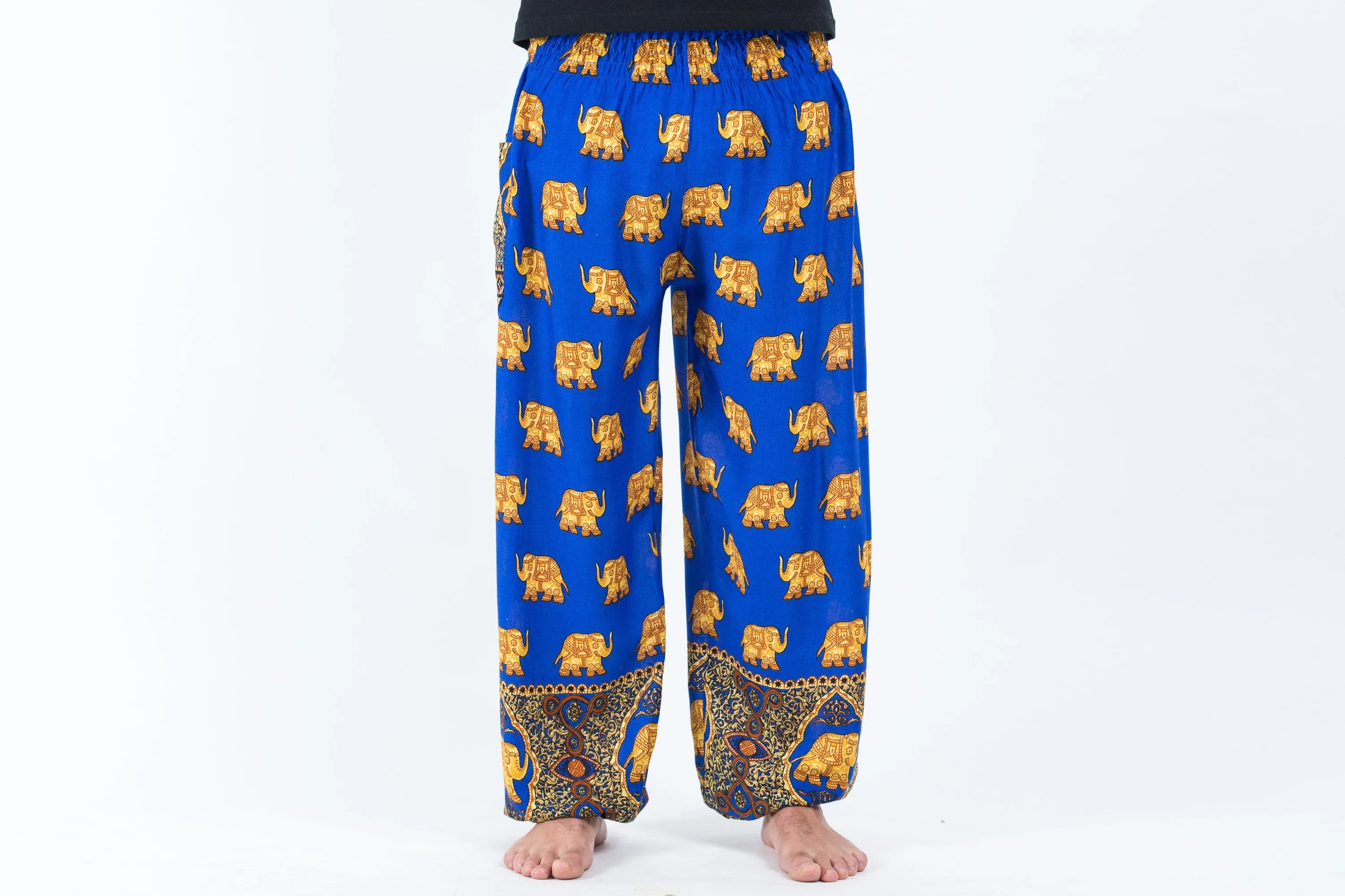 Golden Elephant Men's Elephant Pants in Blue