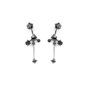 Grand Pyrite (M) Earrings [Black gold]