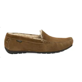 Guards Fur Lined Apron Slipper - Tan Suede