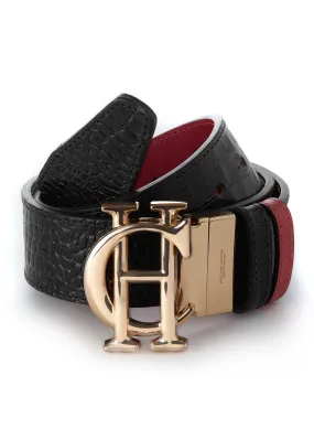 HC Classic Belt Reversible (Heritage Red Black Croc)