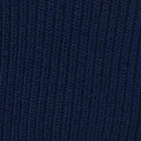 High Neck Knit Jumper In Ink Blue