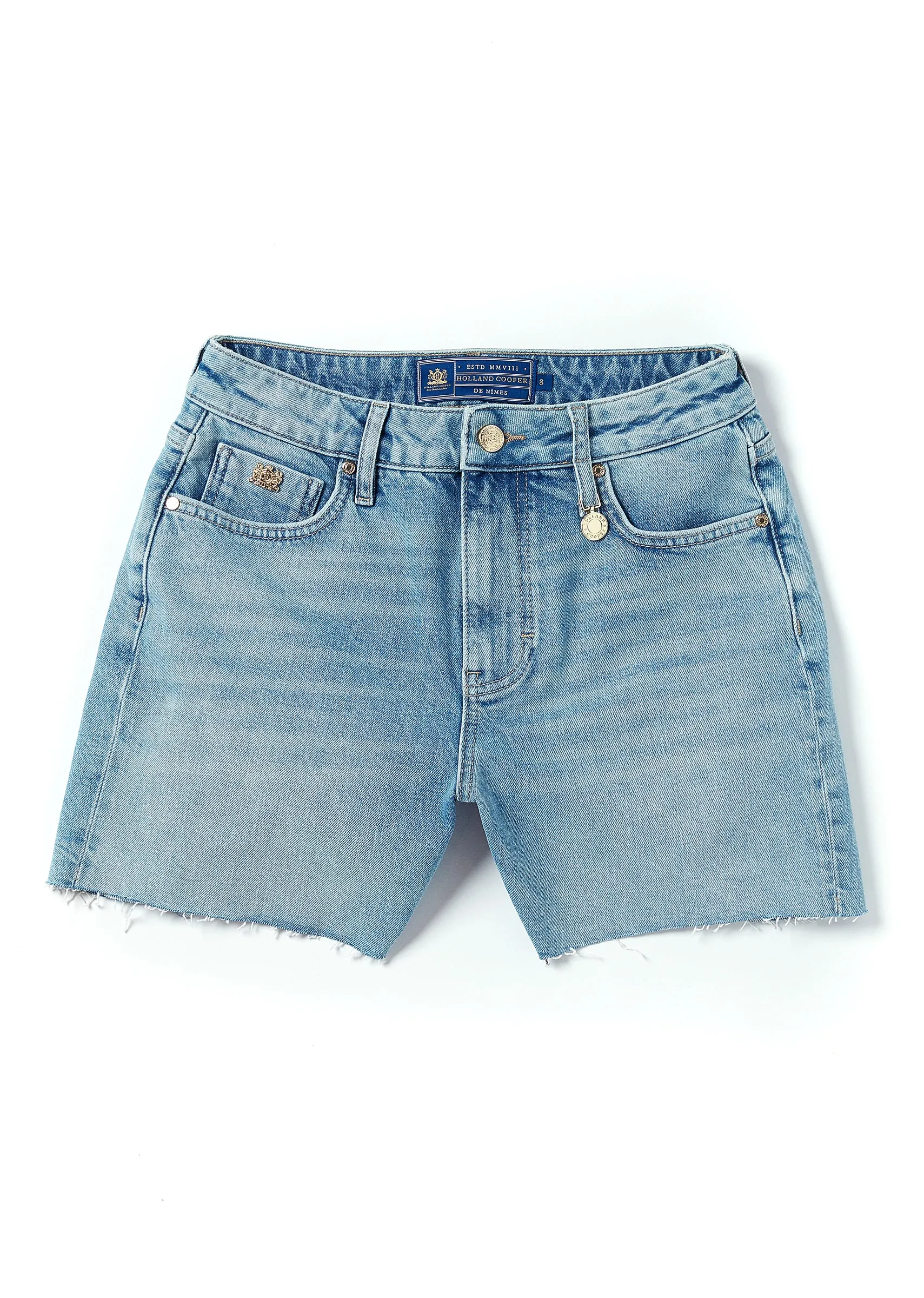 High Rise Denim Short (Vintage Indigo)