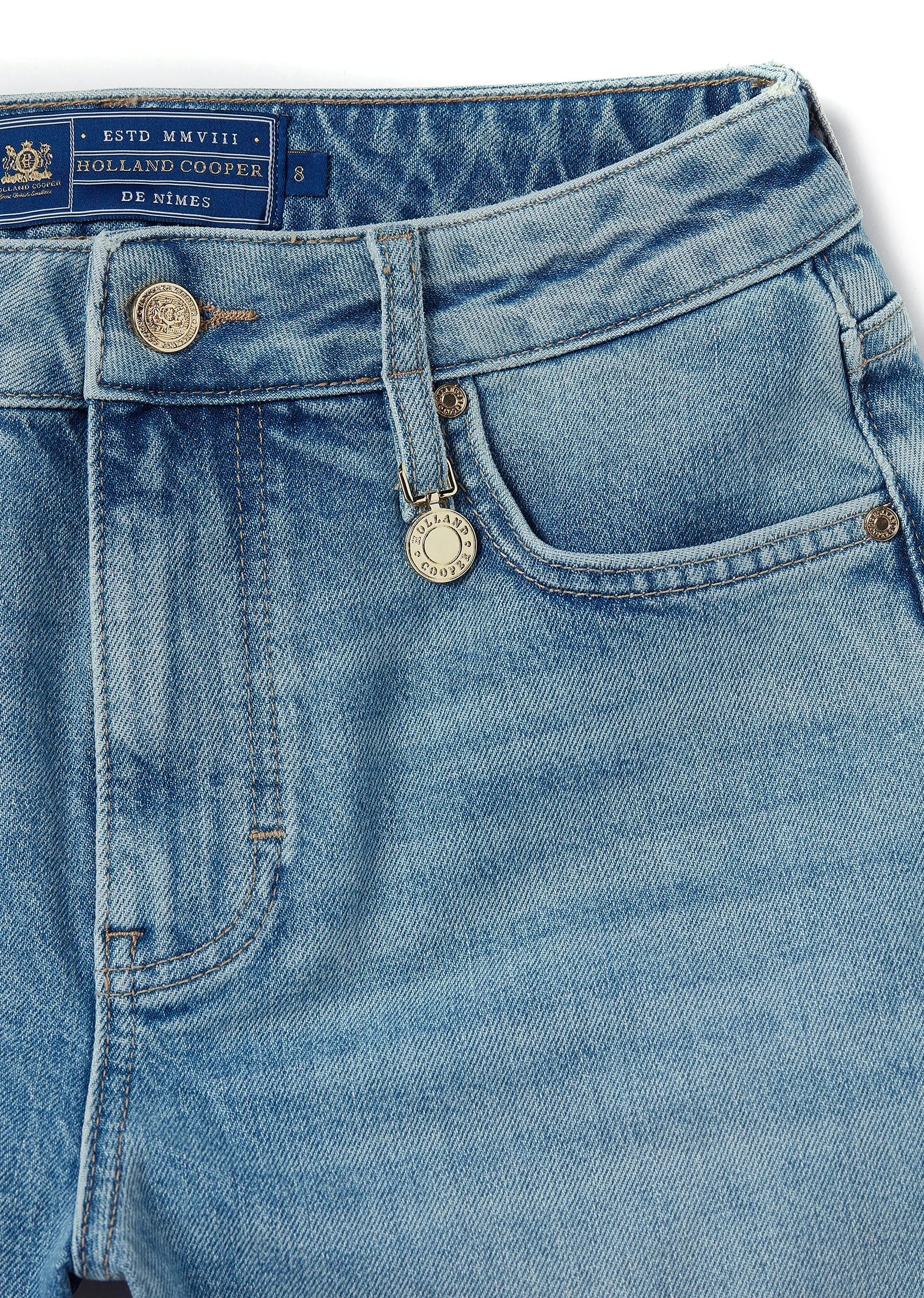 High Rise Denim Short (Vintage Indigo)