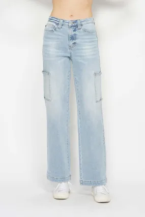 High Waist Straight Cargo Jeans (0 - 24W)