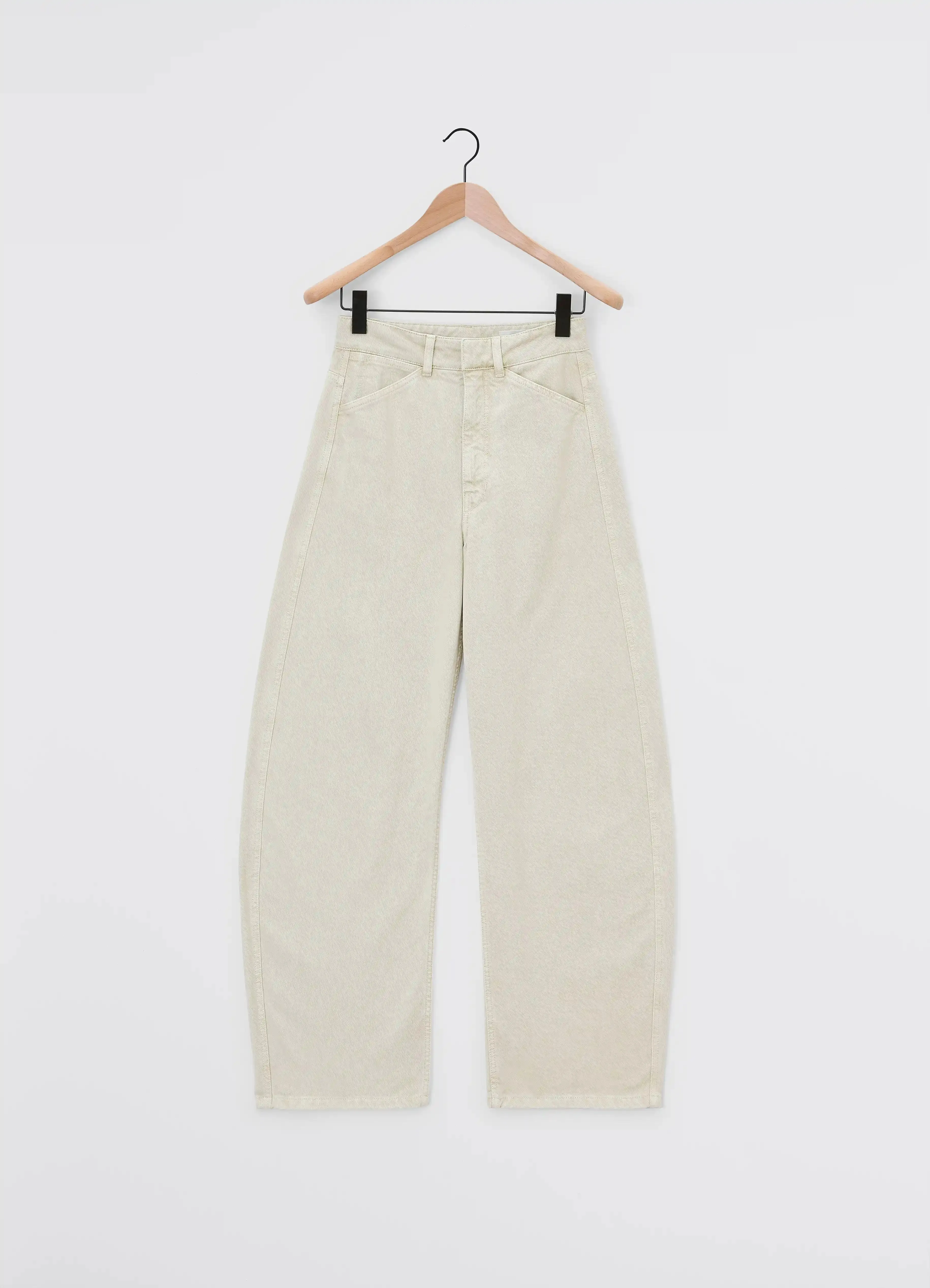 HIGH WAISTED CURVED PANTS