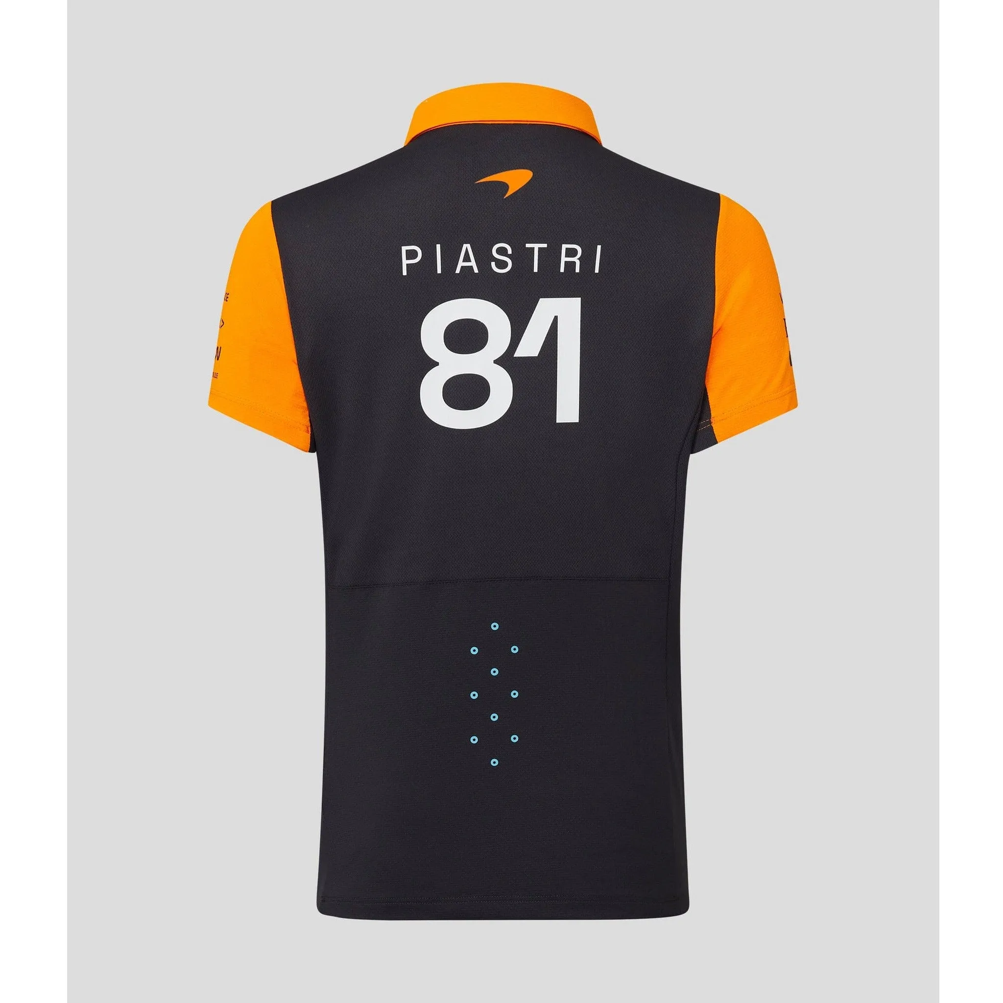 McLaren F1 Women's 2023 Oscar Piastri Team Drivers Polo Shirt- Papaya