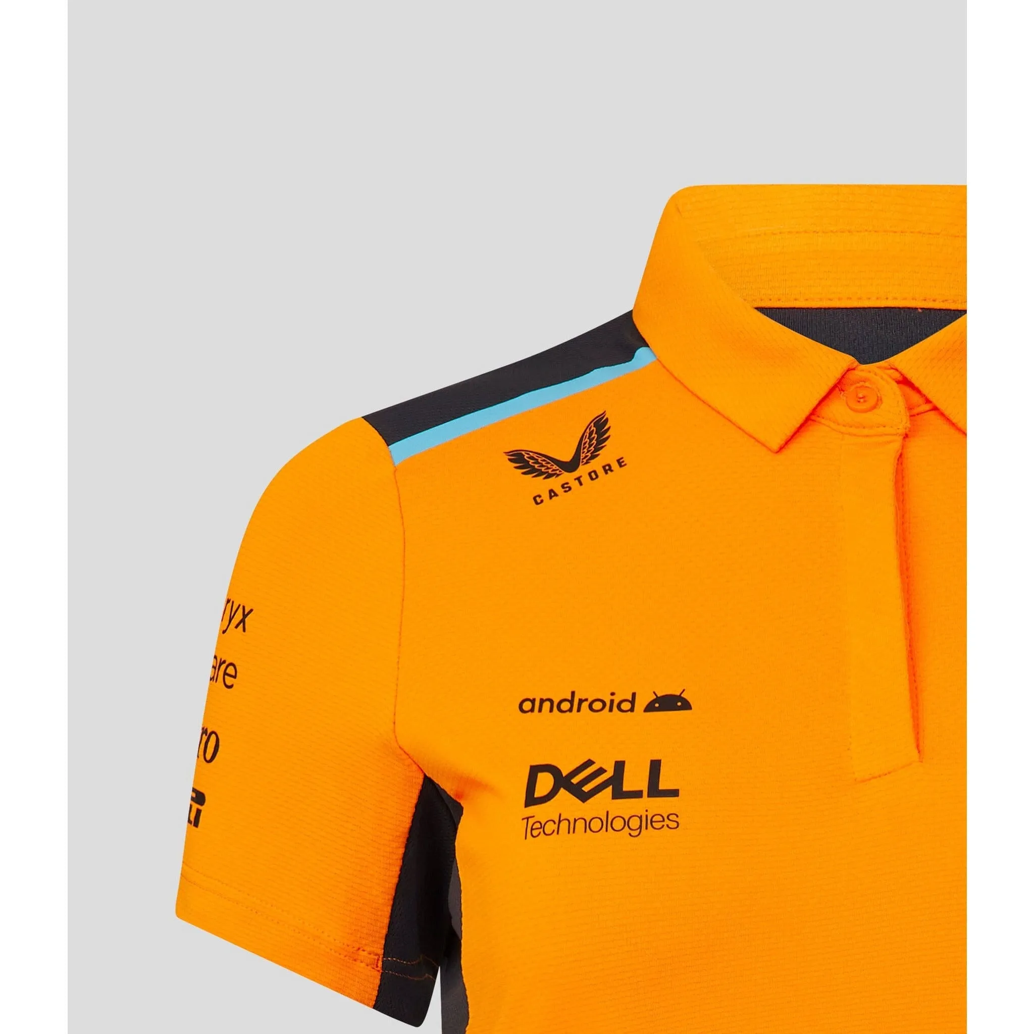 McLaren F1 Women's 2023 Oscar Piastri Team Drivers Polo Shirt- Papaya