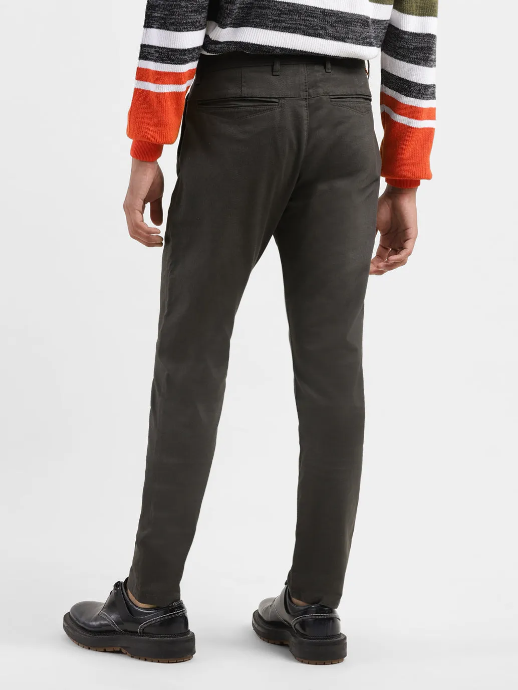 Men's 512 Brown Slim Tapered Fit Trousers