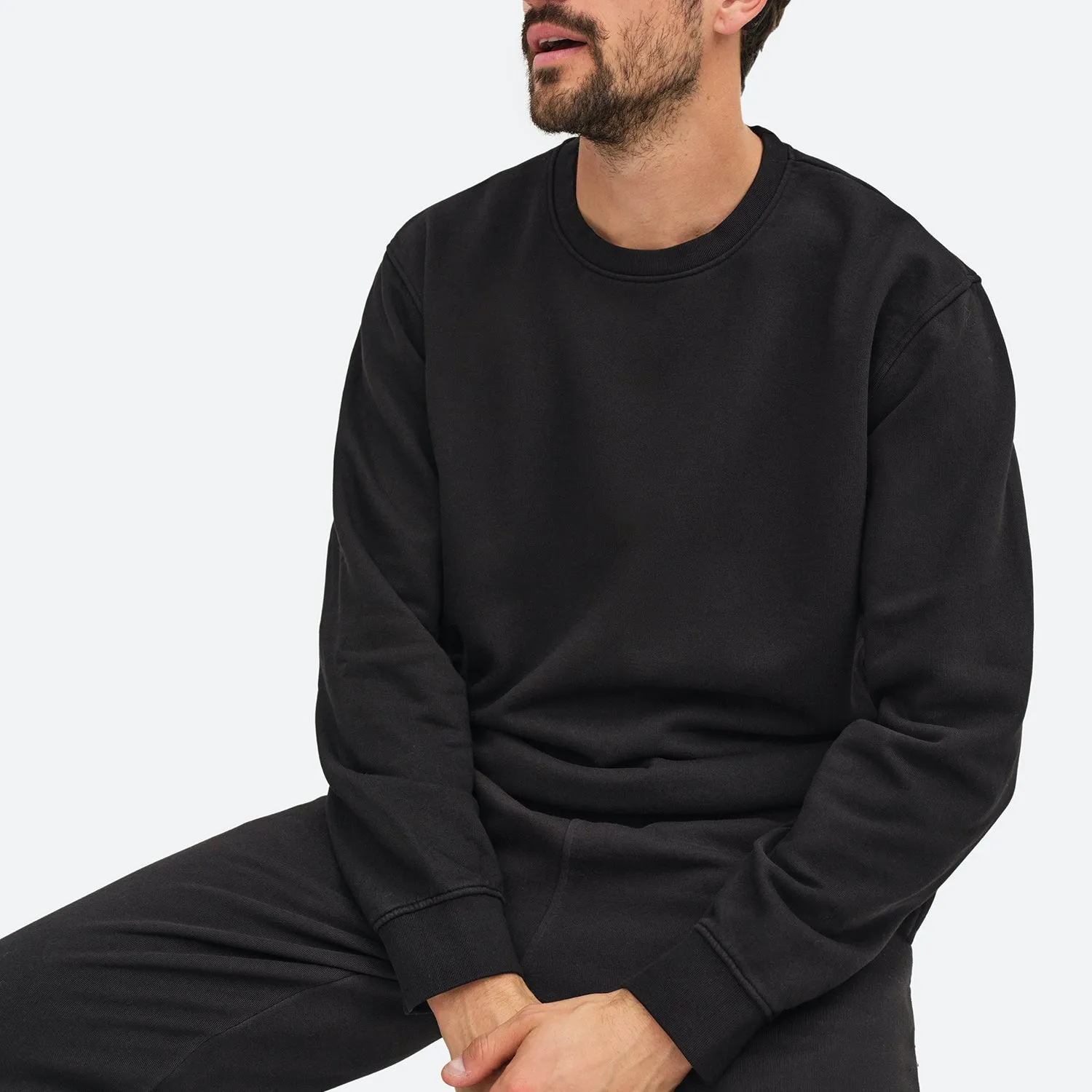 Men's Organic Fleece Crew Neck Sweatshirt