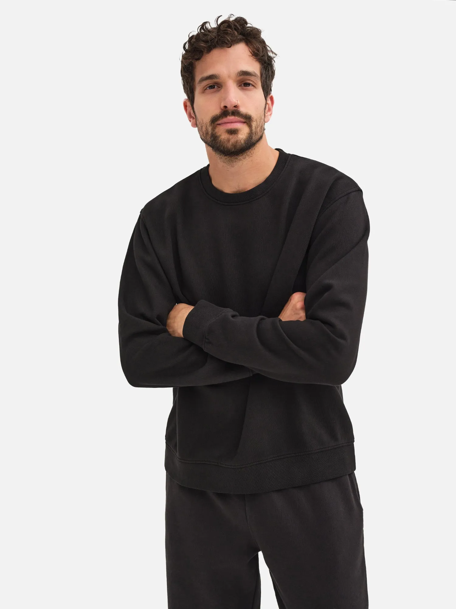 Men's Organic Fleece Crew Neck Sweatshirt