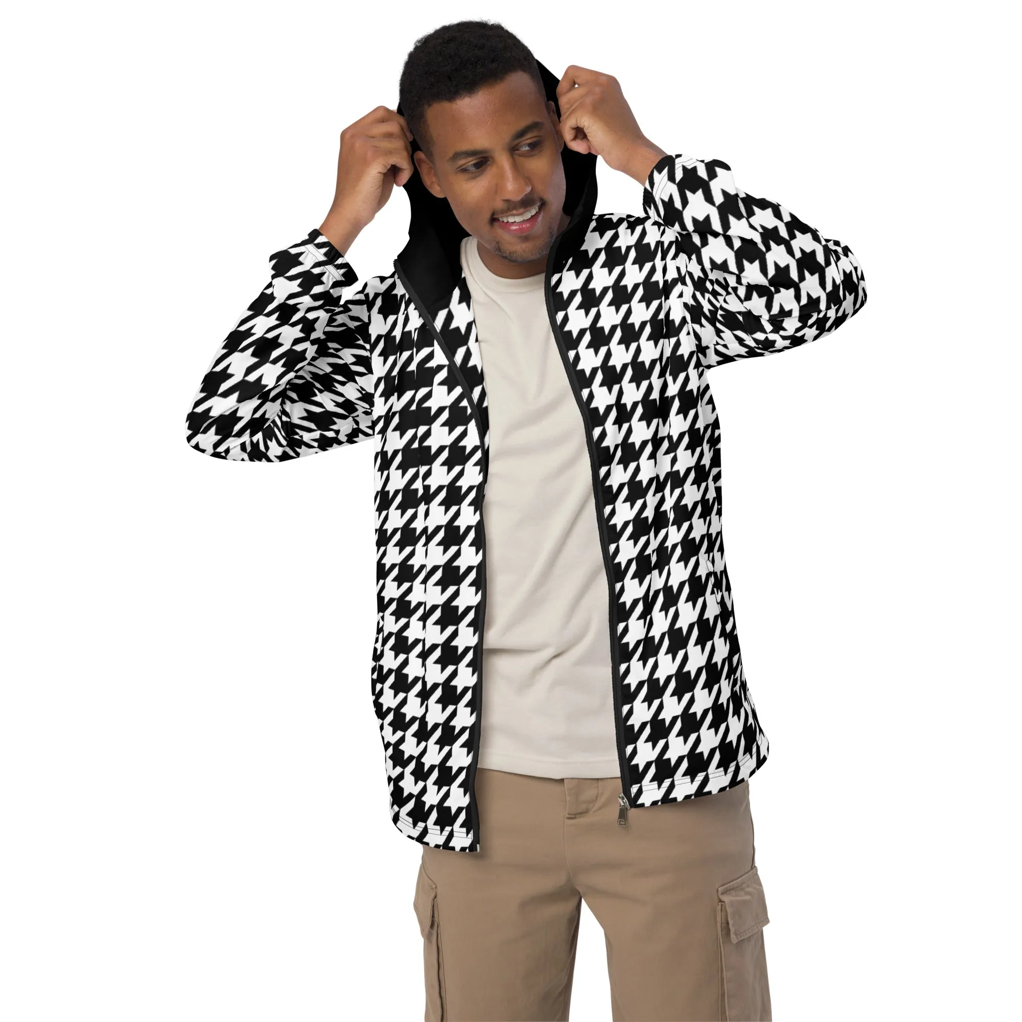 Men’s windbreaker Houndstooth