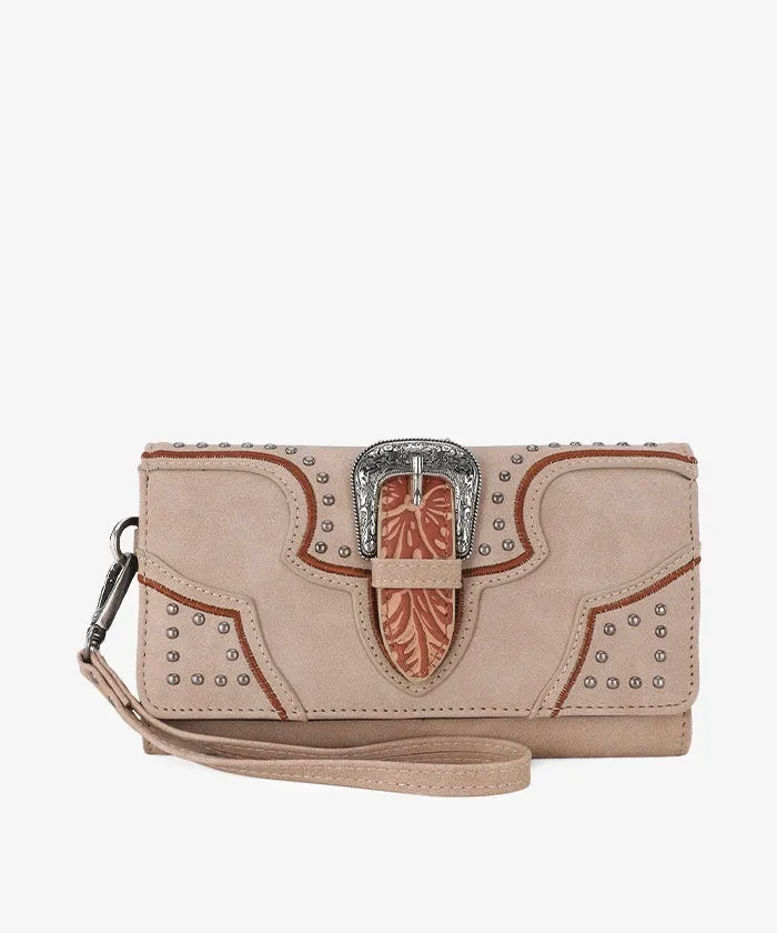 Montana West Buckle Studs Crossbody Bag Set