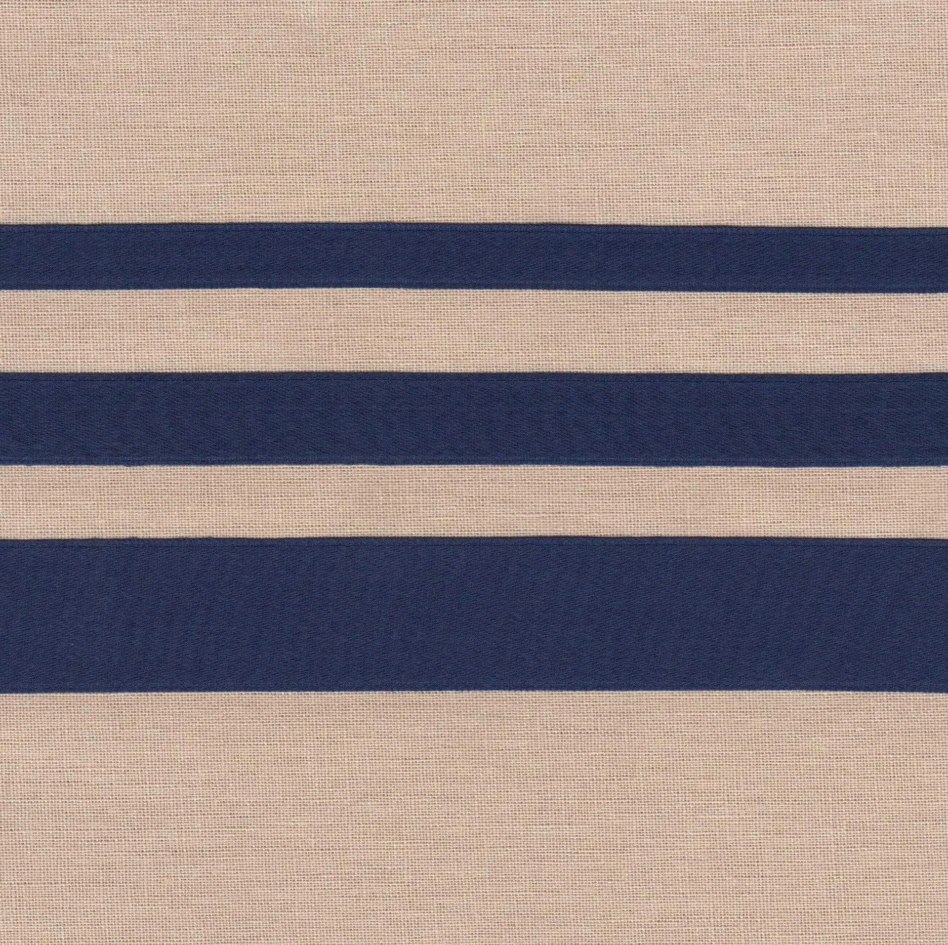 Navy Cotton Ribbon with Satin Finish