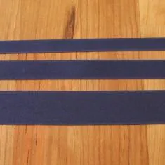 Navy Cotton Ribbon with Satin Finish