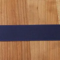 Navy Cotton Ribbon with Satin Finish