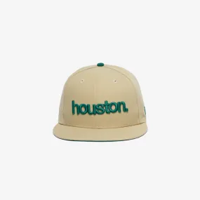 new era x premiumgoods. houston. 59fifty fitted (vegas gold)