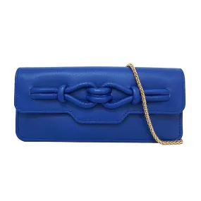 Noa Knot Chain Wallet - Indigo Blue