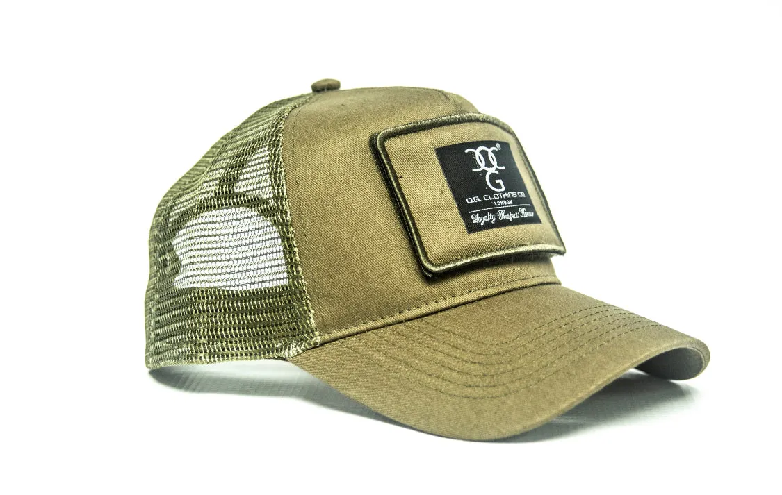 OG Trucker Patch army green