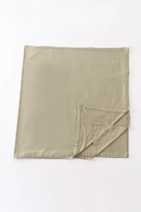 Olive baby bamboo swaddle blanket