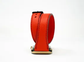 Olpr. leather goods co. Petite Double Italian Leather Apple Watch Band - Red