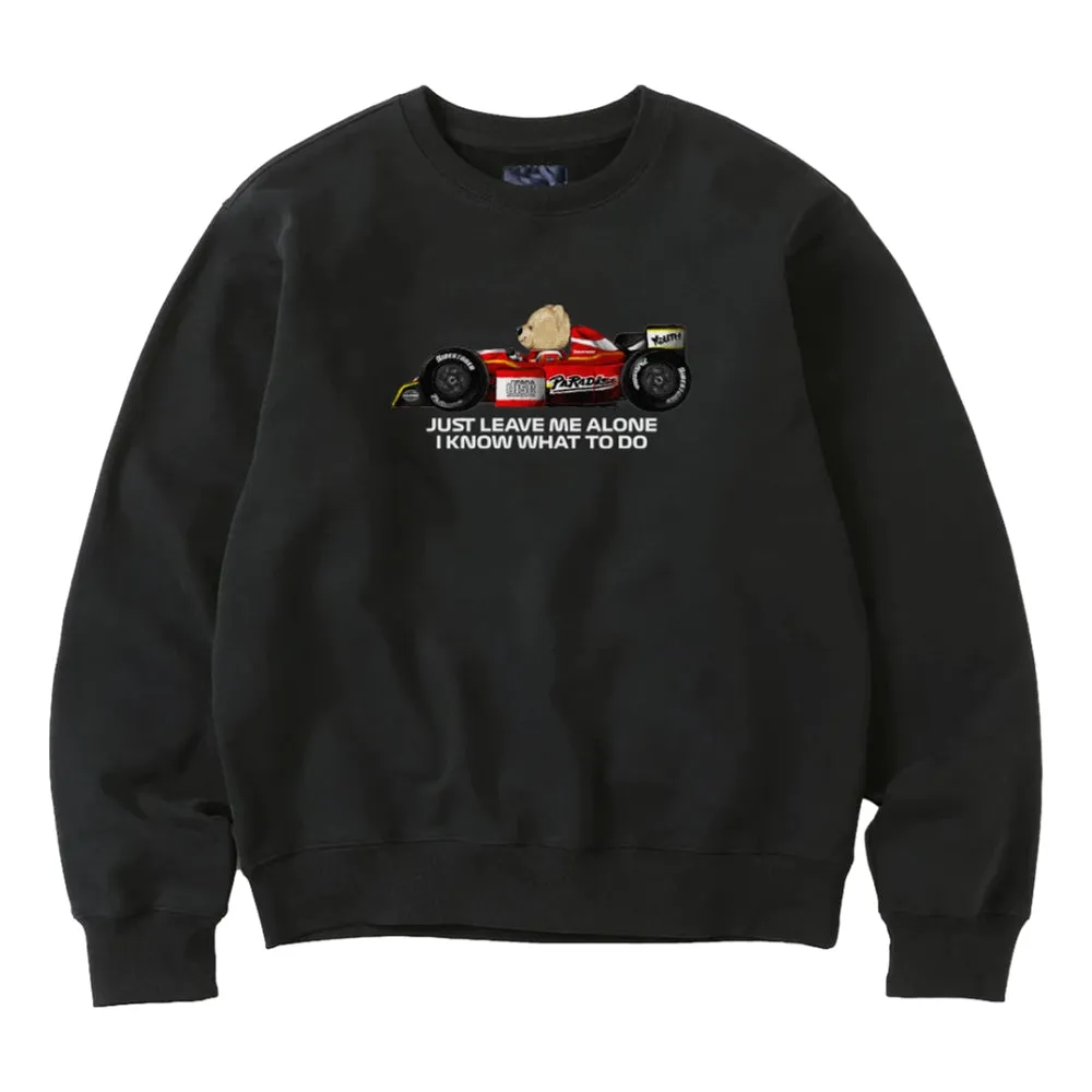 PARADISE YOUTH CLUB STONED BEAR F1 SWEATSHIRT-BLACK