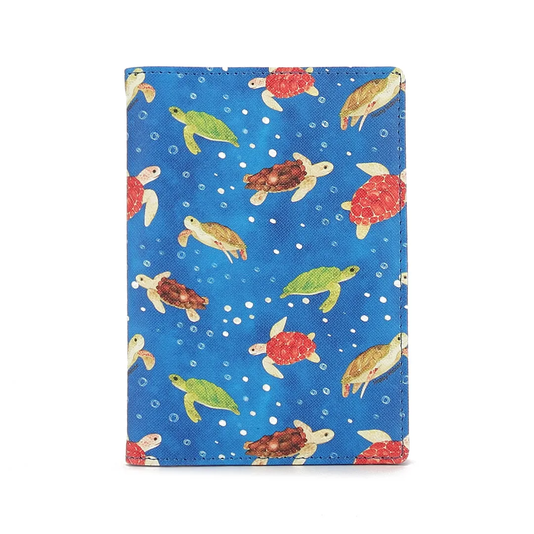 Passport Case Local Turtles Blue