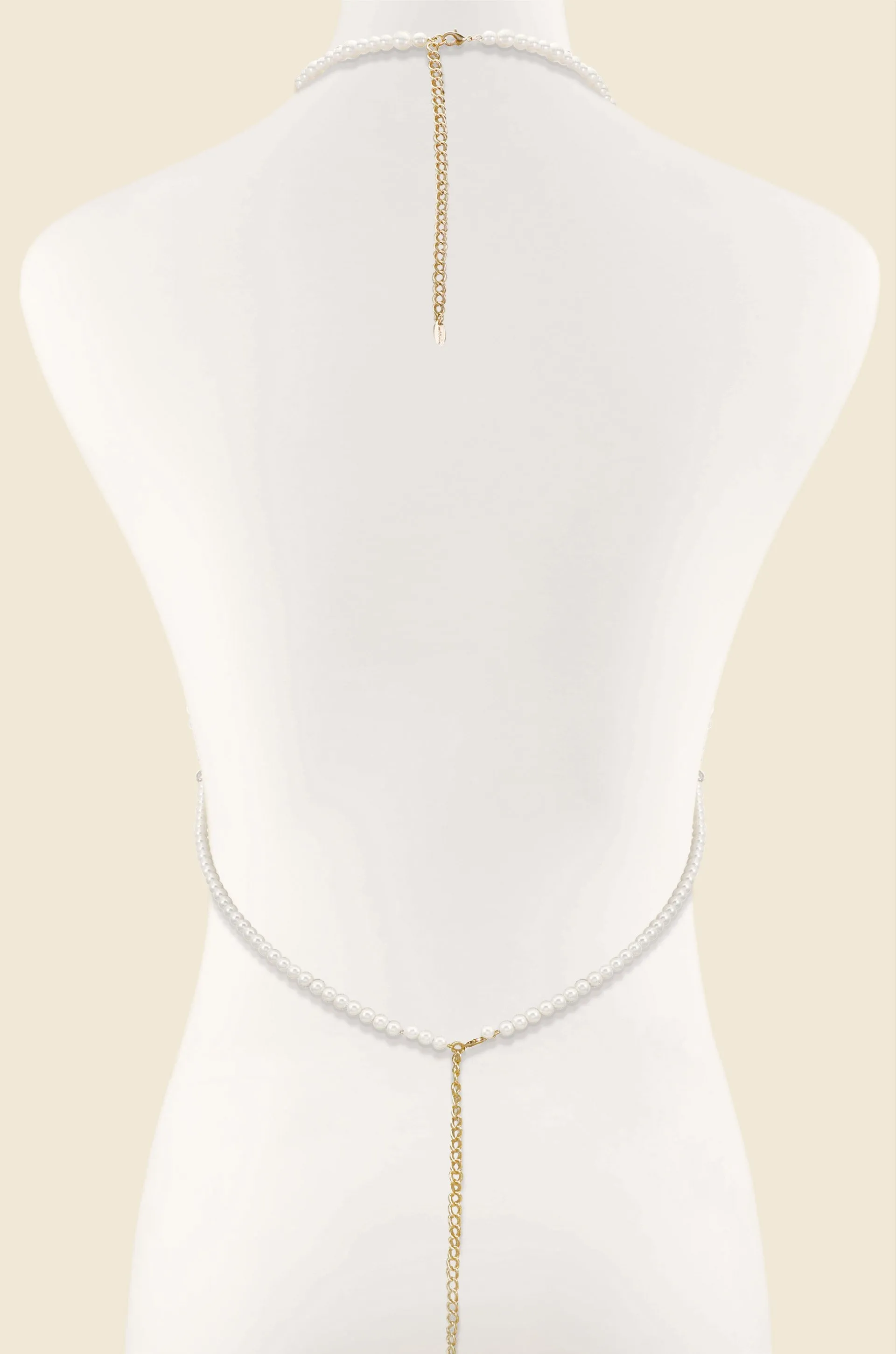 Pearl Bralette Body Chain