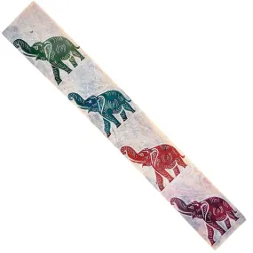 Rainbow Elephant Soapstone Incense Holder