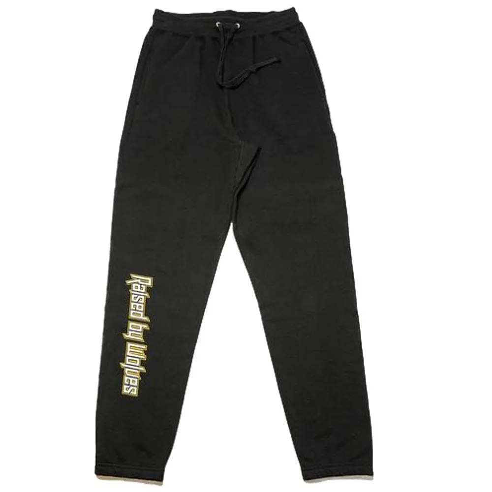 RAISED BY WOLVES BRUTALIST SWEATPANTS -BLACK