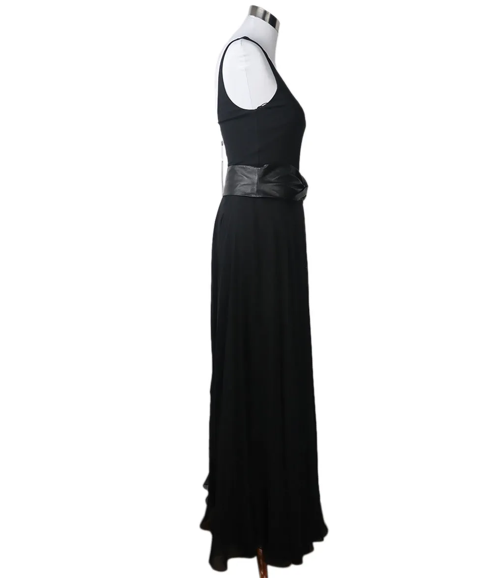 Ralph Lauren Black Silk Dress sz 8