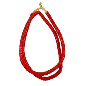 Red Glass Snake African Trade Beads